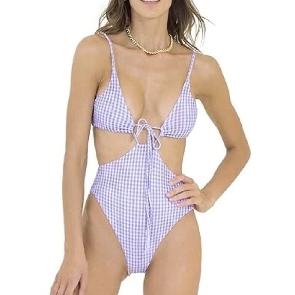 NWT Maaji Gingham Entero Reversible Bikini One piece